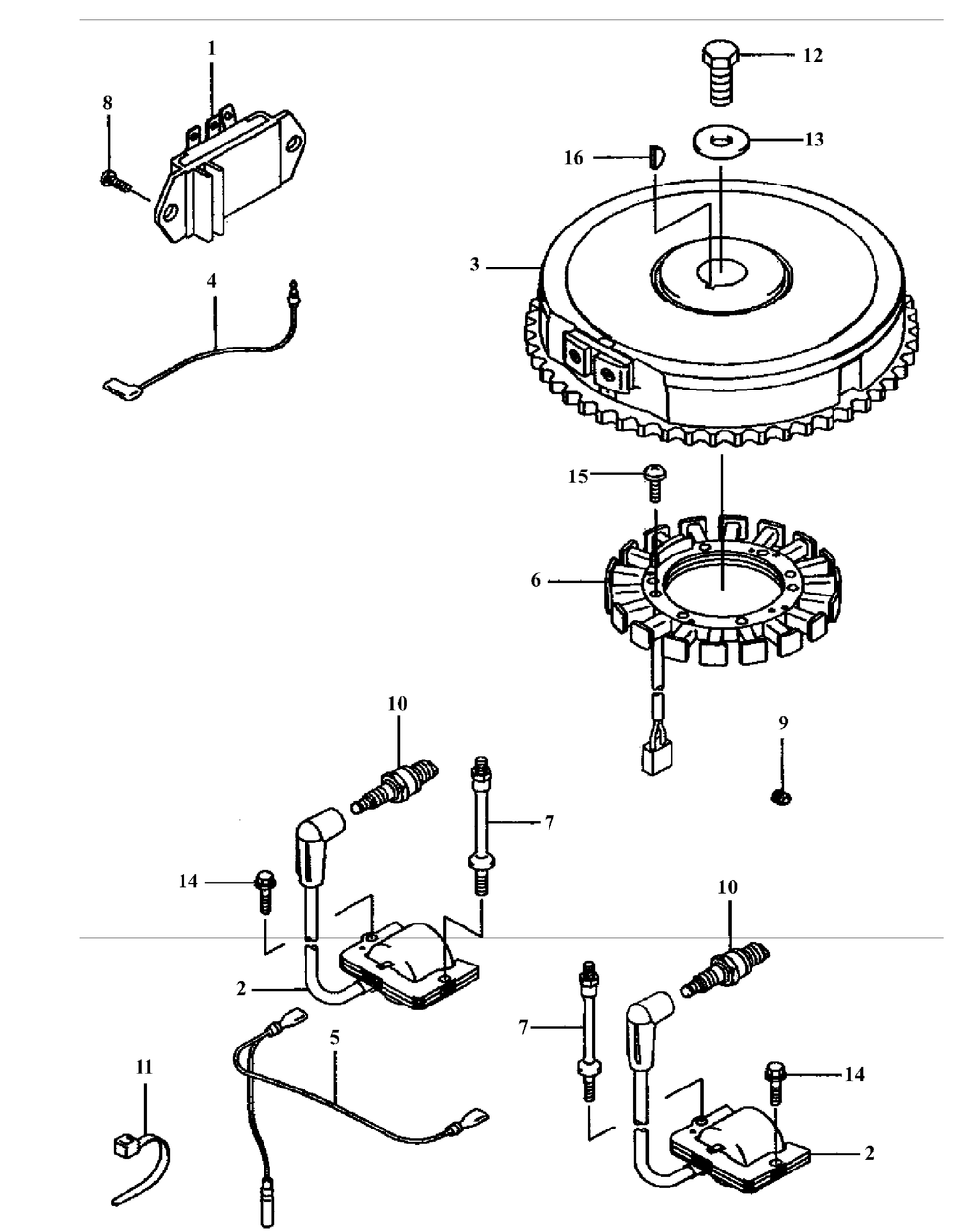 Fh500v-Cs14 Electric Equipment Diagram and Parts List for H1748 55AE3D4S750-WAM Cub Cadet Lawn Mower